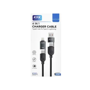 4in1 Typec-Usb to Typec-Lightining Şarj Kabloları