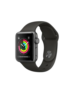 Apple W S3 42mm S. Grey Case Black SBand Apple Watch