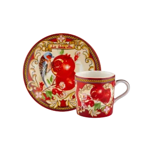 Chiara Alessi Capri Kırmızı Metal Kutu Kahve Fincanları