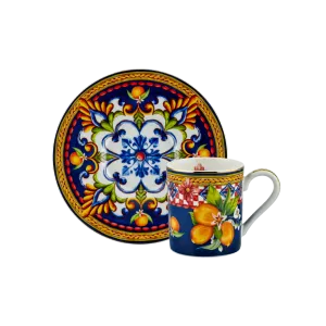 Chiara Alessi Capri Mavi Fincan Seti Kahve Fincanları