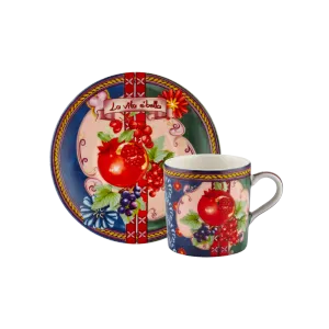 Chiara Alessi Capri Yeşil Metal Kutu Kahve Fincanları