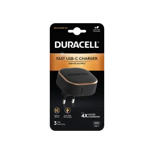 DURACELL WALL CHARGER 20W BLACK Şarj Cihazları