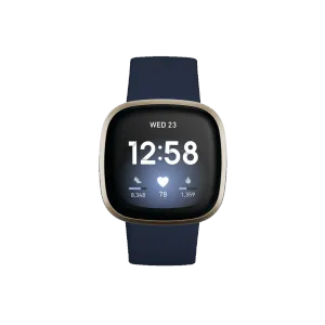 Fitbit Versa 3 - Gece Mavisi/Altın Akıllı Saat Giyilebilir Teknoloji
