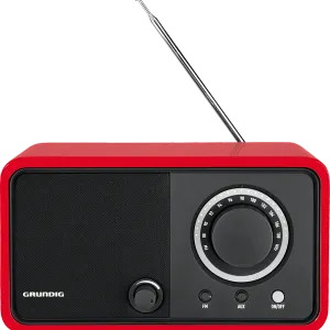 GRUNDIG TR 1200 Glossy Red Radyo