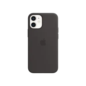iPhone 12 mini Silikon Kılıf Siyah Cep Telefonu Aksesuar