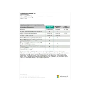 Microsoft 365 Aile Türkçe Bilgisayar Çevre Birimleri