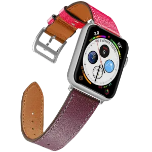 NAZTECH 38-40 MM DERI KAYIŞ PEMBE/BORDO Cep Telefonu Aksesuar