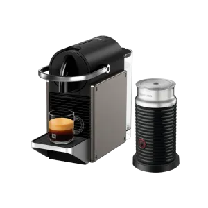 Nespresso Pixie Titan ve Aeroccino 3 Espresso Makinesi
