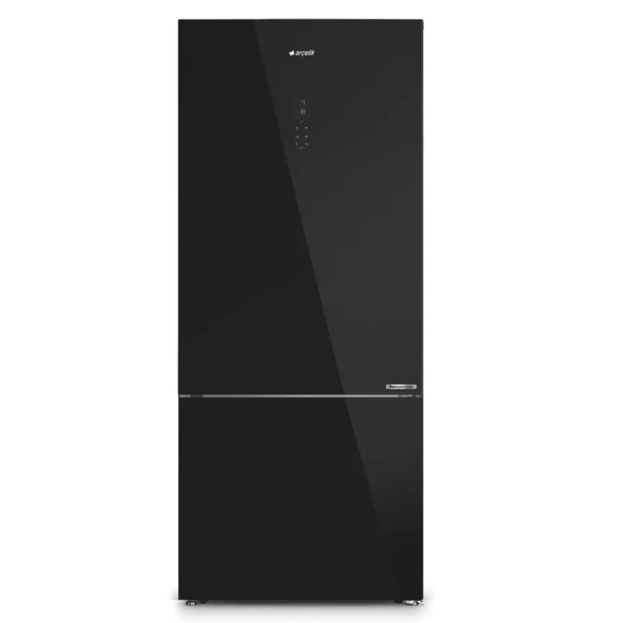 278551 ESC Siyah Cam Alttan Donduruculu Buzdolabı