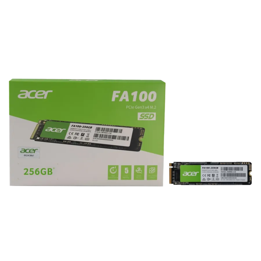 Acer FA100 PCIe NVMe 256GB Bilgisayar Çevre Birimleri