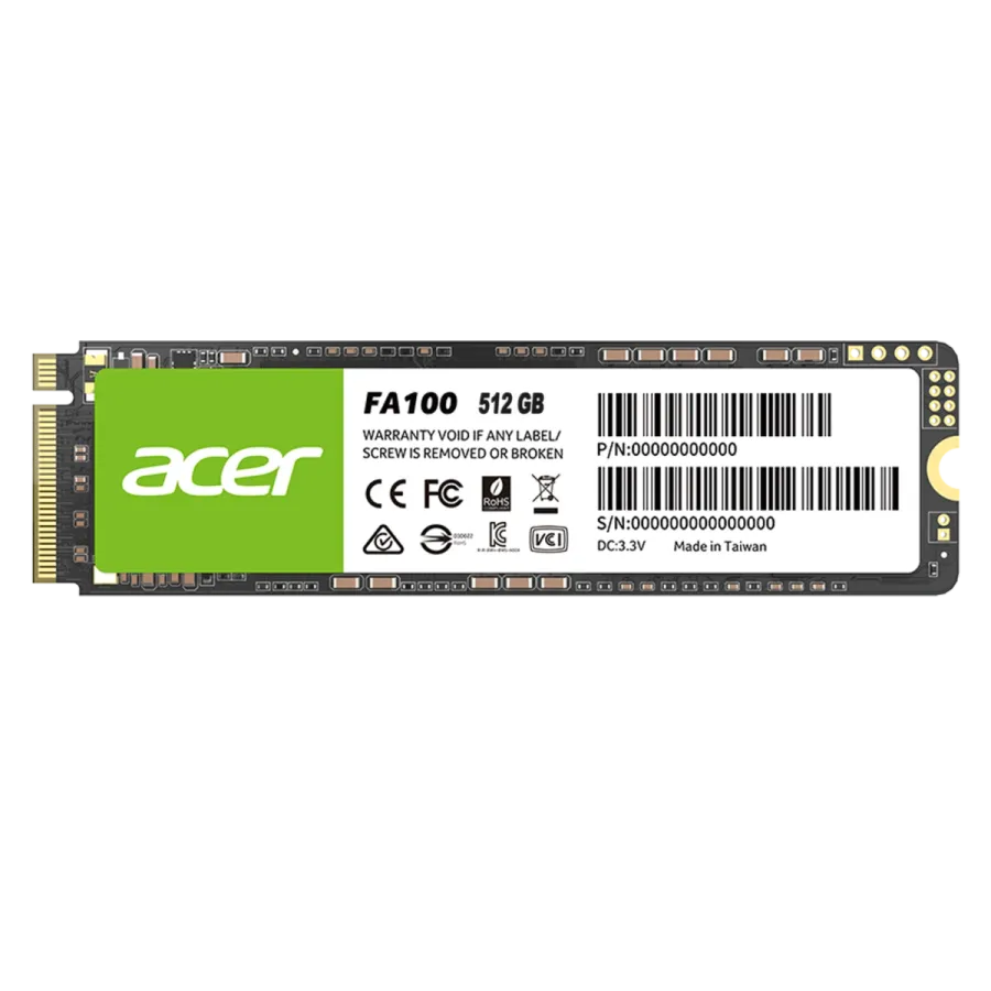 Acer FA100 PCIe NVMe 512GB Bilgisayar Çevre Birimleri