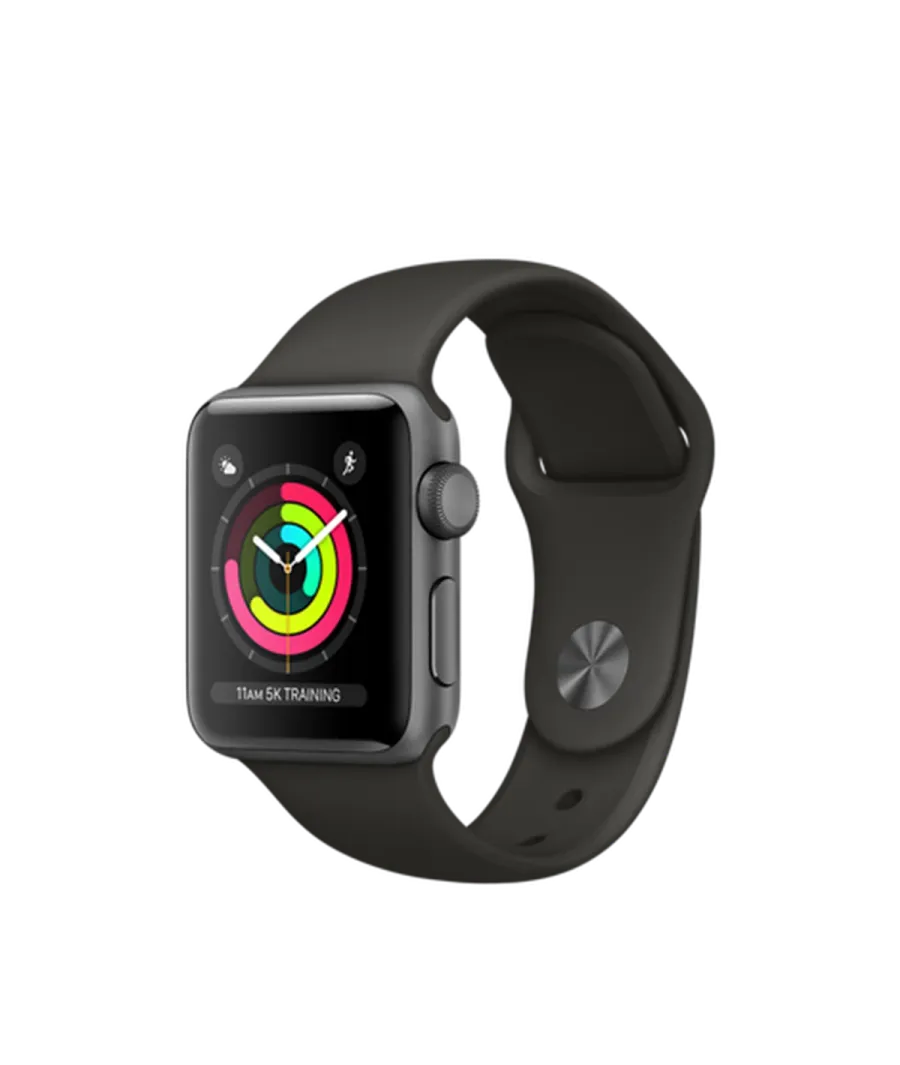Apple W S3 42mm S. Grey Case Black SBand Apple Watch
