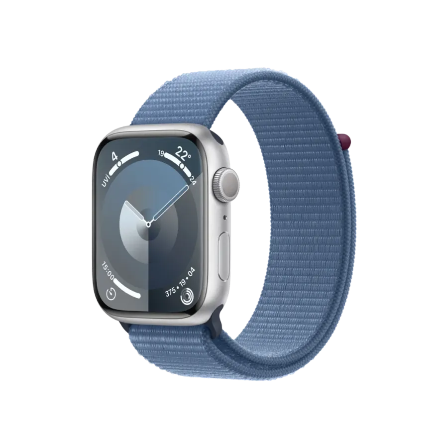 Apple Watch S9 45mm Gümüş Kış Mavi SL Akıllı Saat