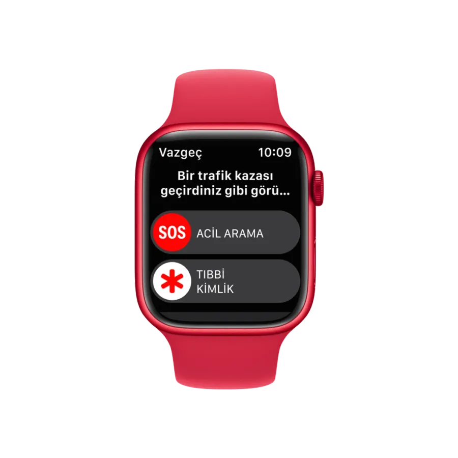 Apple Watch Series 8, 45mm Kırmızı Akıllı Saat