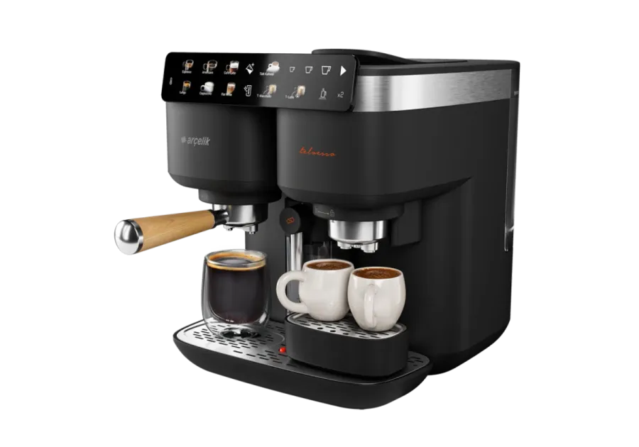 Arçelik TEM 9690 Telvesso® Türk Kahvesi Makinesi & Yarı Otomatik Espresso Makinesi