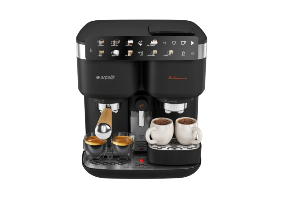 Arçelik TEM 9690 Telvesso® Türk Kahvesi Makinesi & Yarı Otomatik Espresso Makinesi