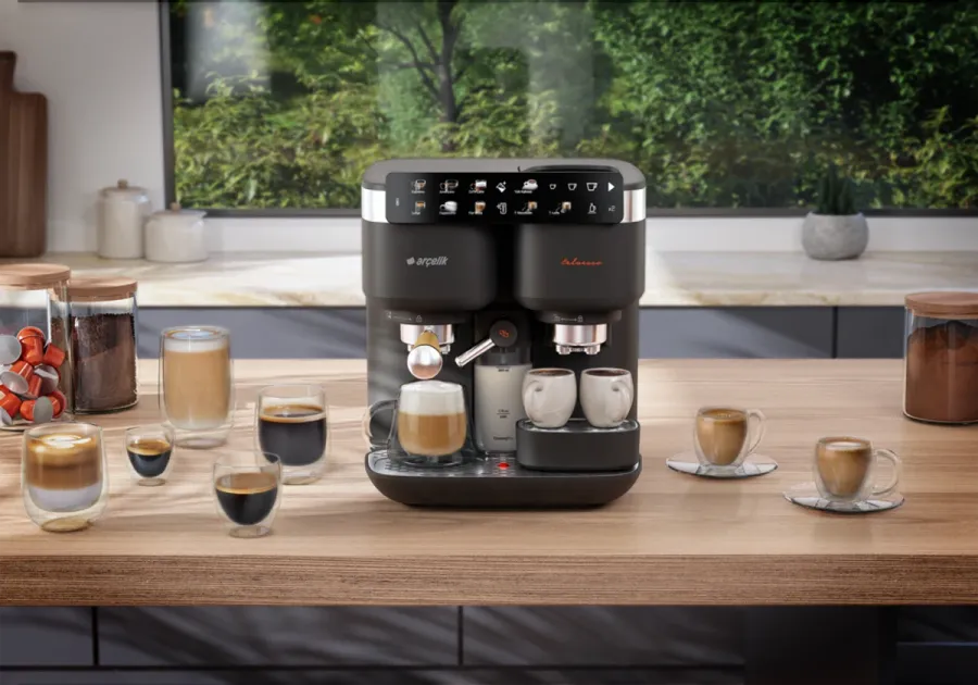 Arçelik TEM 9690 Telvesso® Türk Kahvesi Makinesi & Yarı Otomatik Espresso Makinesi