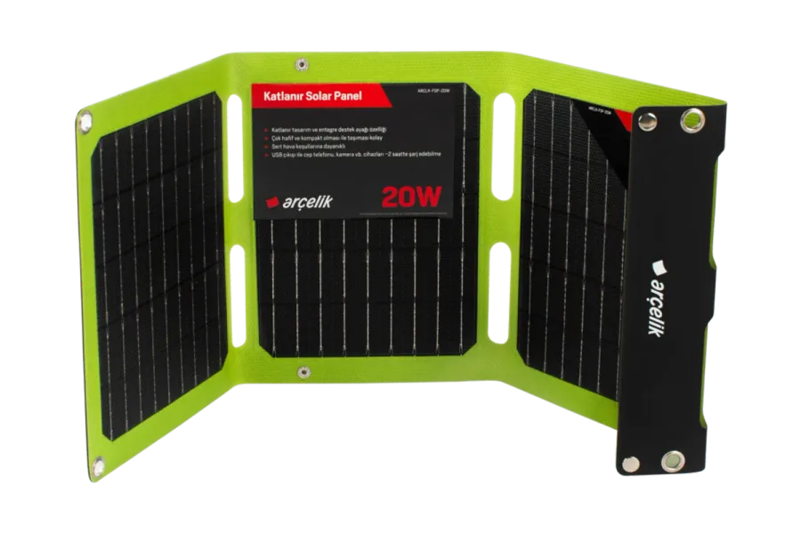 ARCLK-FSP-20W Taşınabilir Güneş Paneli
