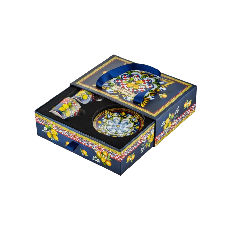 Chiara Alessi Capri Mavi Fincan Seti Kahve Fincanları