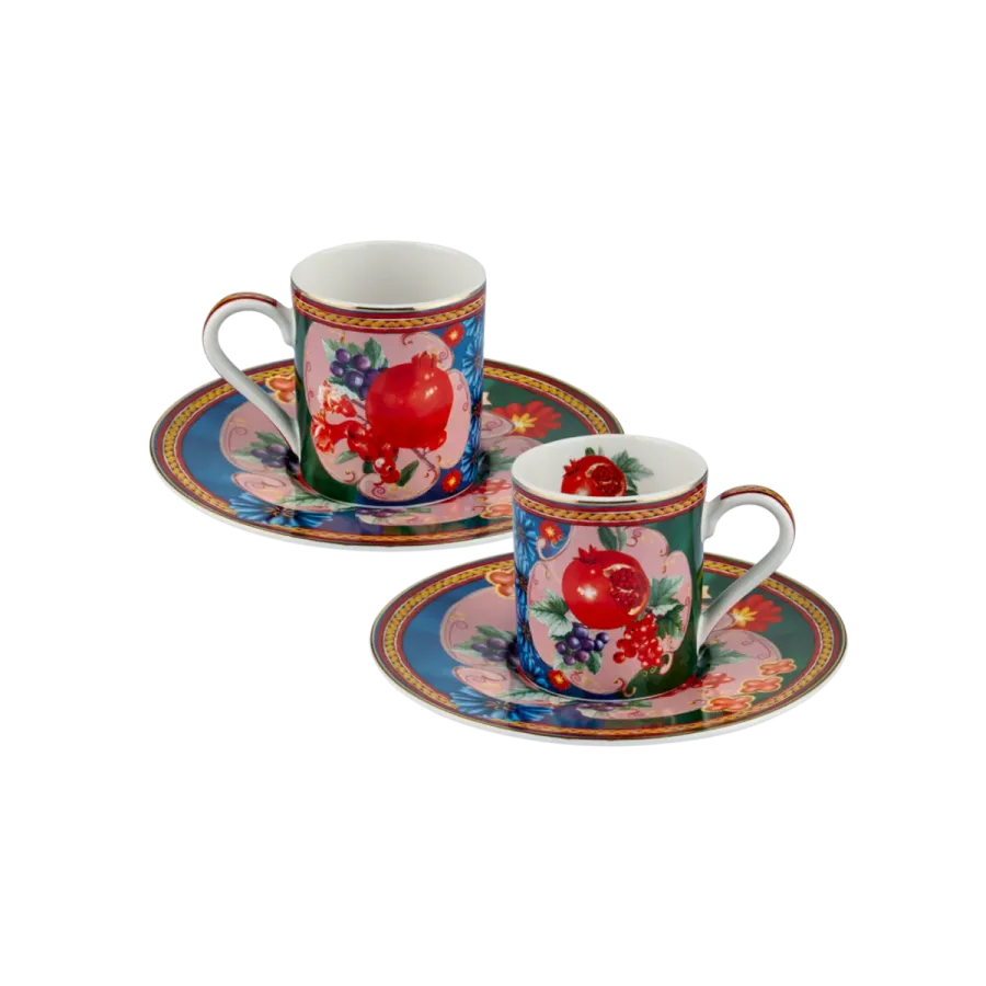 Chiara Alessi Capri Yeşil Fincan Seti Kahve Fincanları