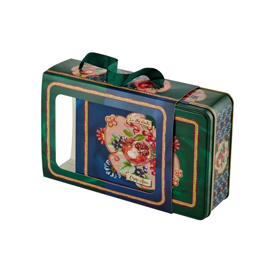 Chiara Alessi Capri Yeşil Metal Kutu Kahve Fincanları