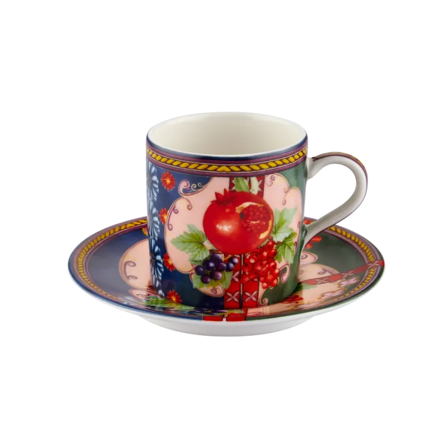 Chiara Alessi Capri Yeşil Metal Kutu Kahve Fincanları