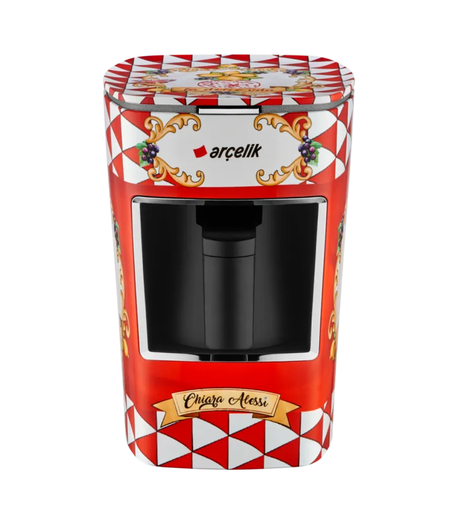 Chiara Alessi K 3300 CR Capri Red Türk Kahve Makinesi