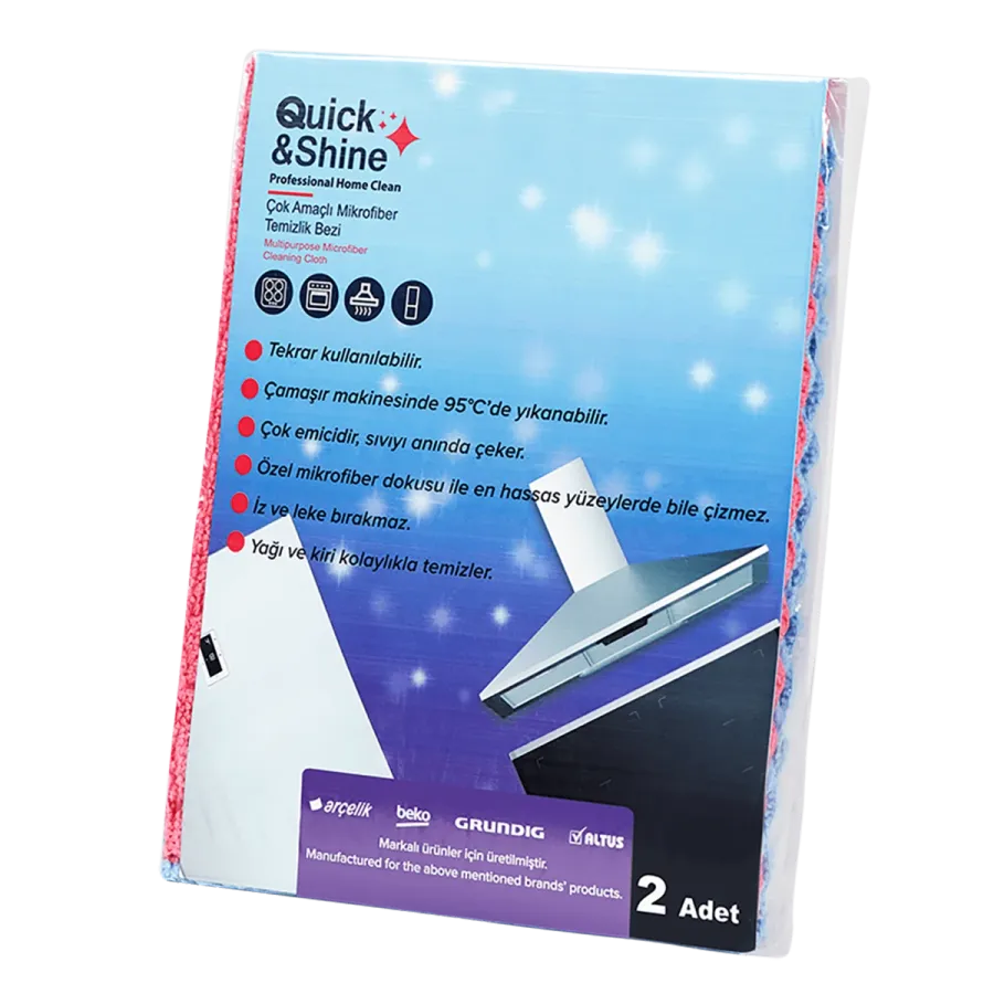 Çok Amaçlı Mikrofiber Temizlik Bezi Davlumbaz & Aspiratör Temizlik ve Bakım Ürünleri