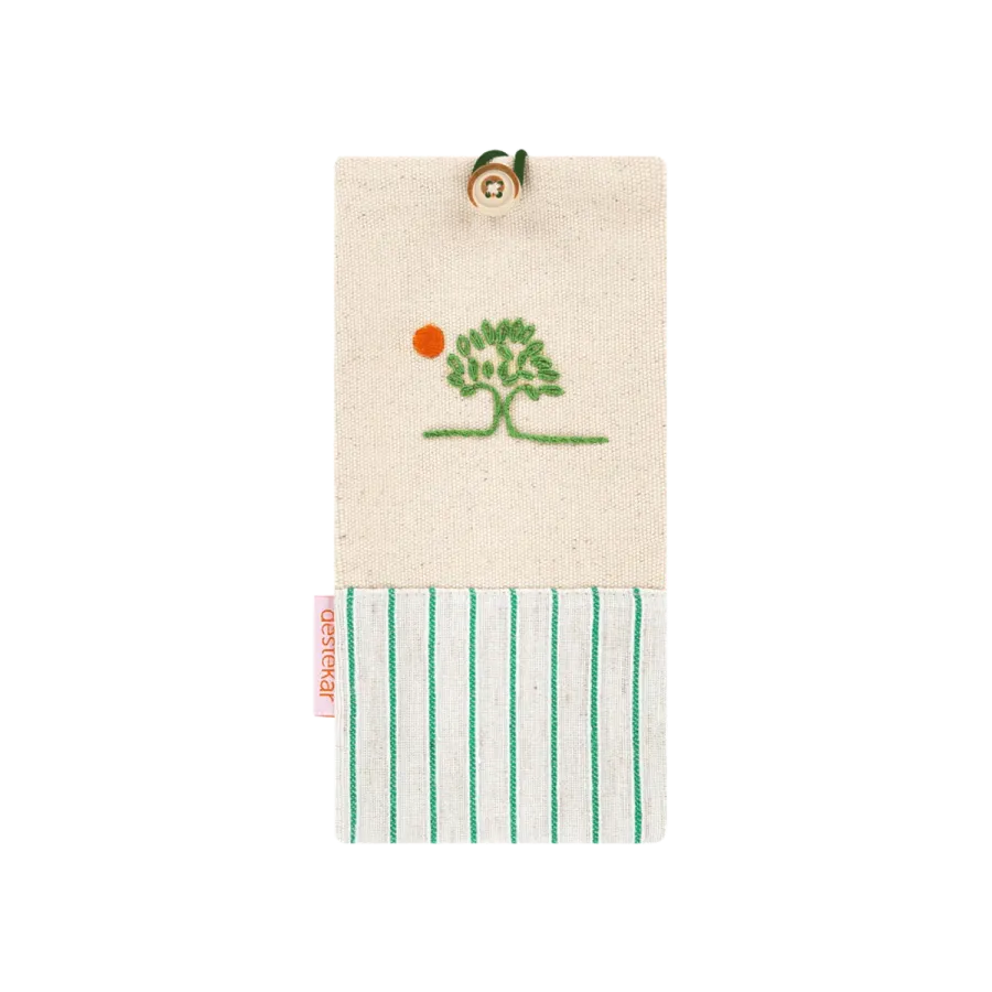 destekar Gözlük Kılıfı Yeşil Çizgili UmutKent Koleksiyonu Ürünleri