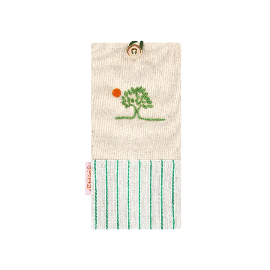 destekar Gözlük Kılıfı Yeşil Çizgili UmutKent Koleksiyonu Ürünleri