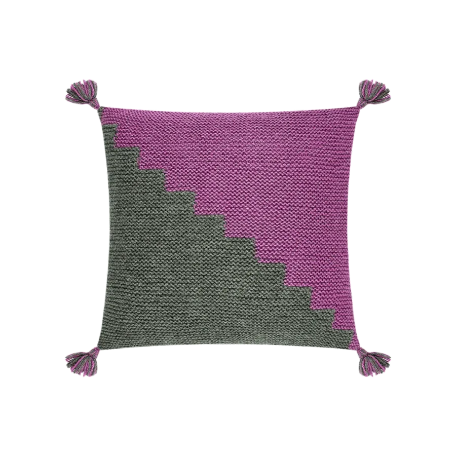 destekar Kırlent Kılıfı Eflatun Gri UmutKent Koleksiyonu Ürünleri