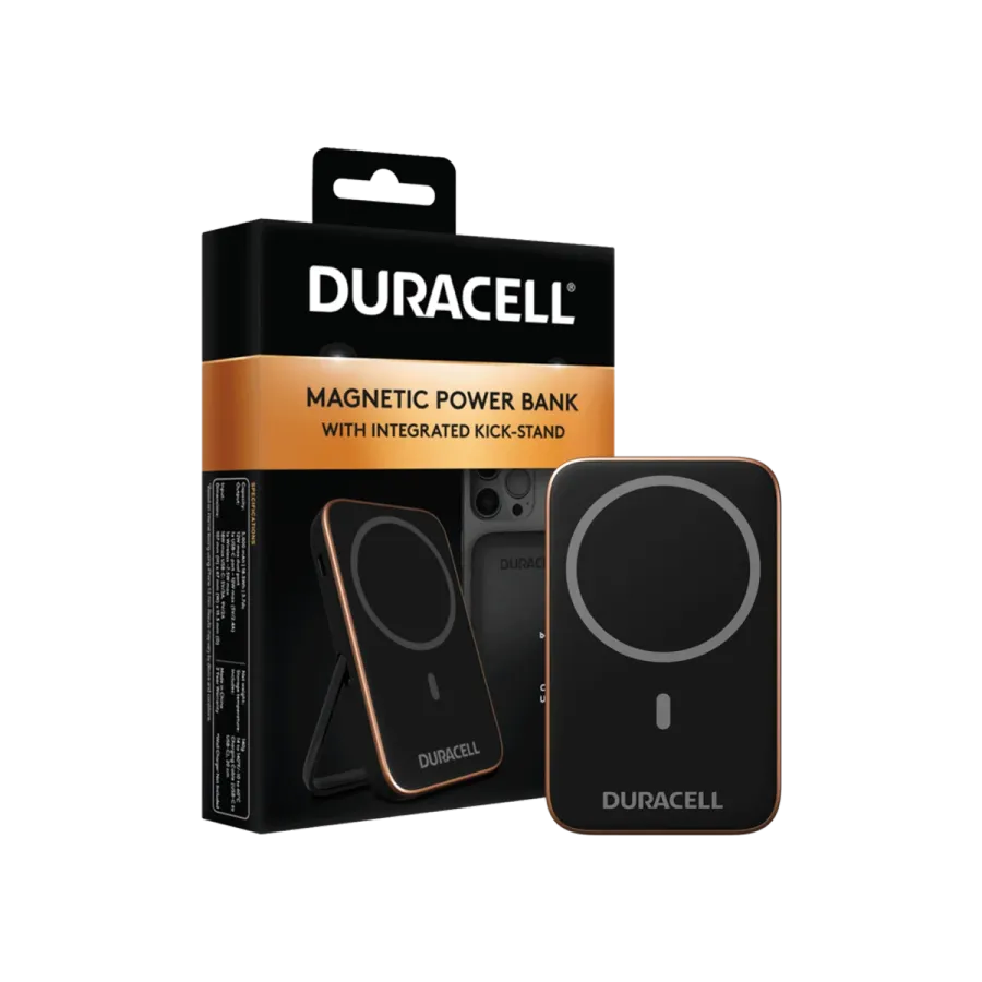DURACELL 5000 PBANK MAGSAFE 12W BLACK Powerbank