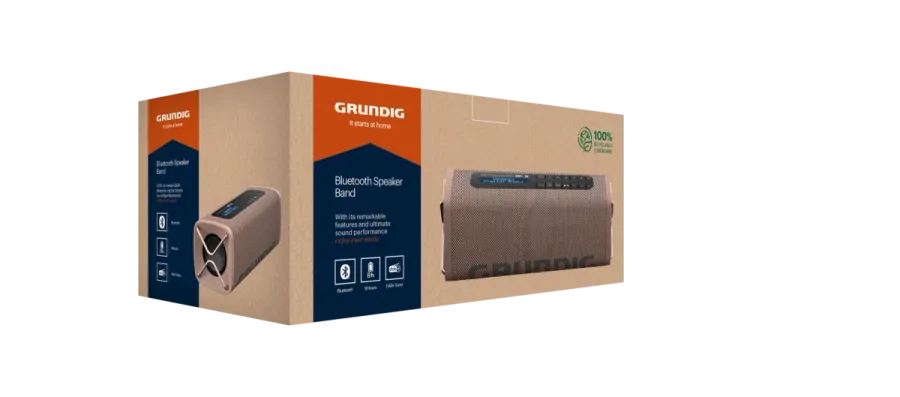 Grundig Band BT Hoparlör Kahve Grundig Hoparlör
