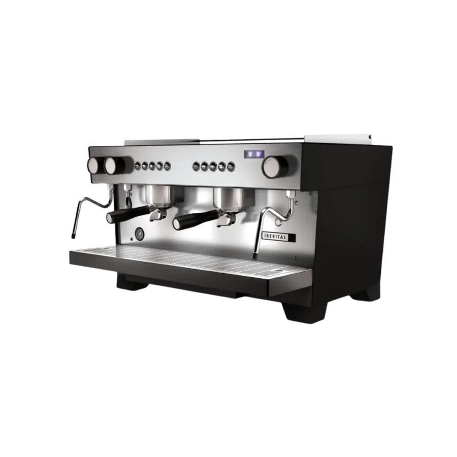 Iberital Referent İki Gruplu Siyah Espresso Makinesi