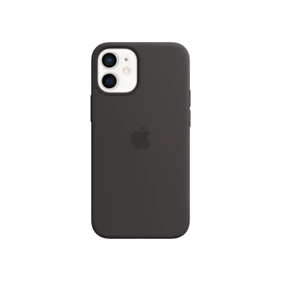 iPhone 12 mini Silikon Kılıf Siyah Cep Telefonu Aksesuar