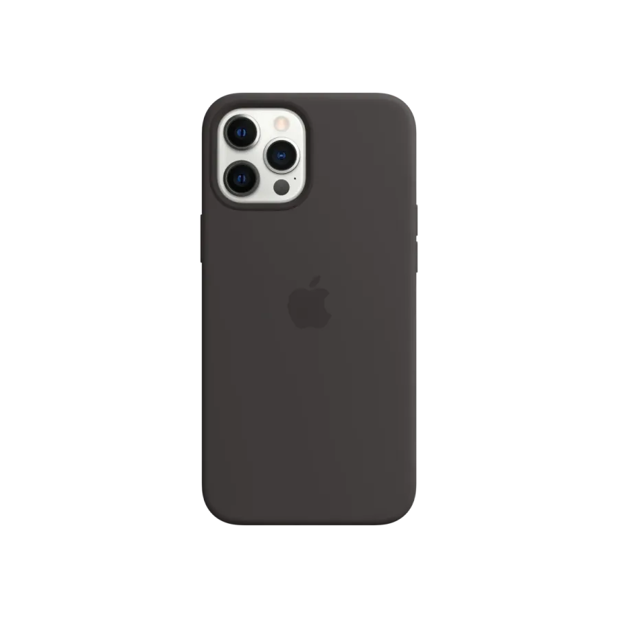 iPhone 12 Pro Max Silikon Kılıf Siyah Cep Telefonu Aksesuar