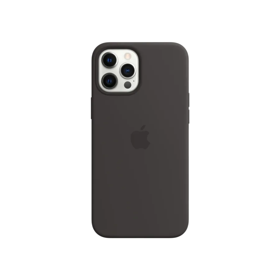 iPhone 12 Pro Max Silikon Kılıf Siyah Cep Telefonu Aksesuar