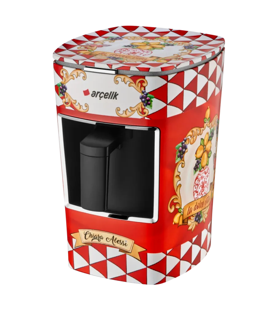 Chiara Alessi K 3300 CR Capri Red Türk Kahve Makinesi