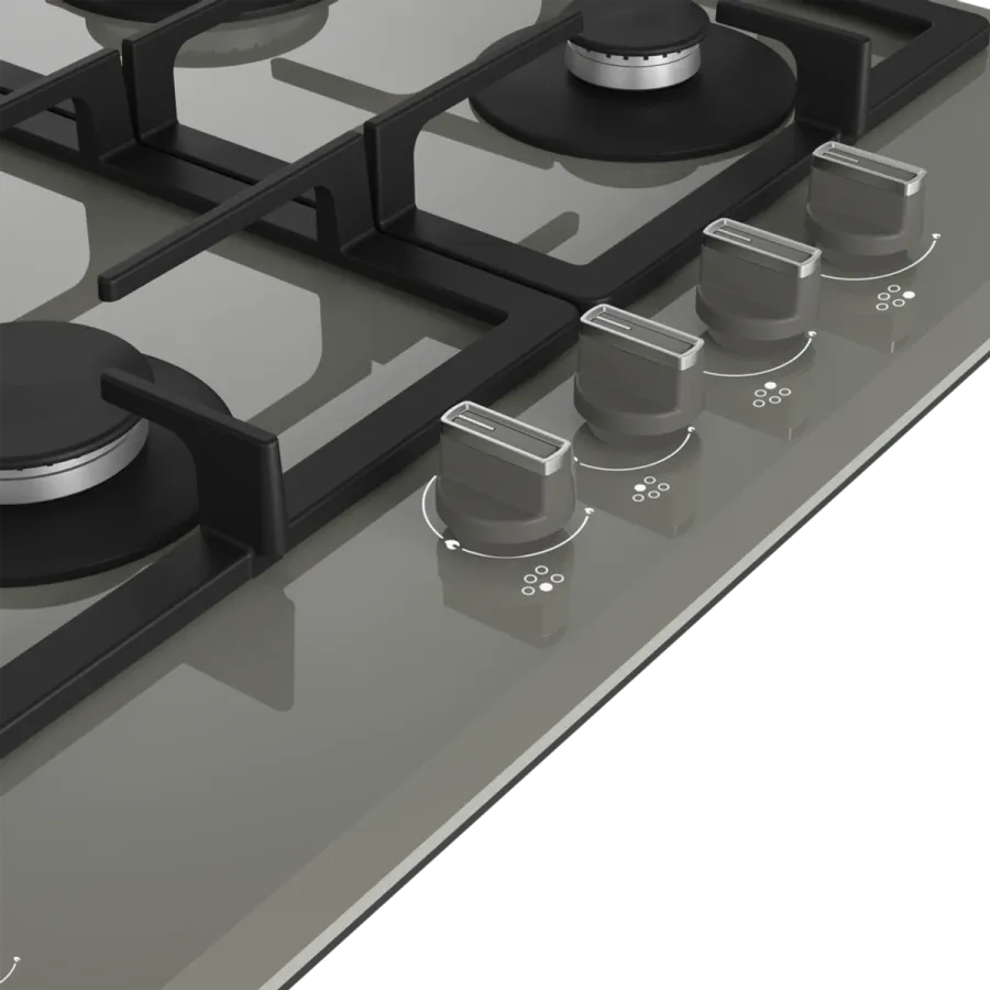 OCD D 902 DWG Gazlı Cam Tablalı Ocak