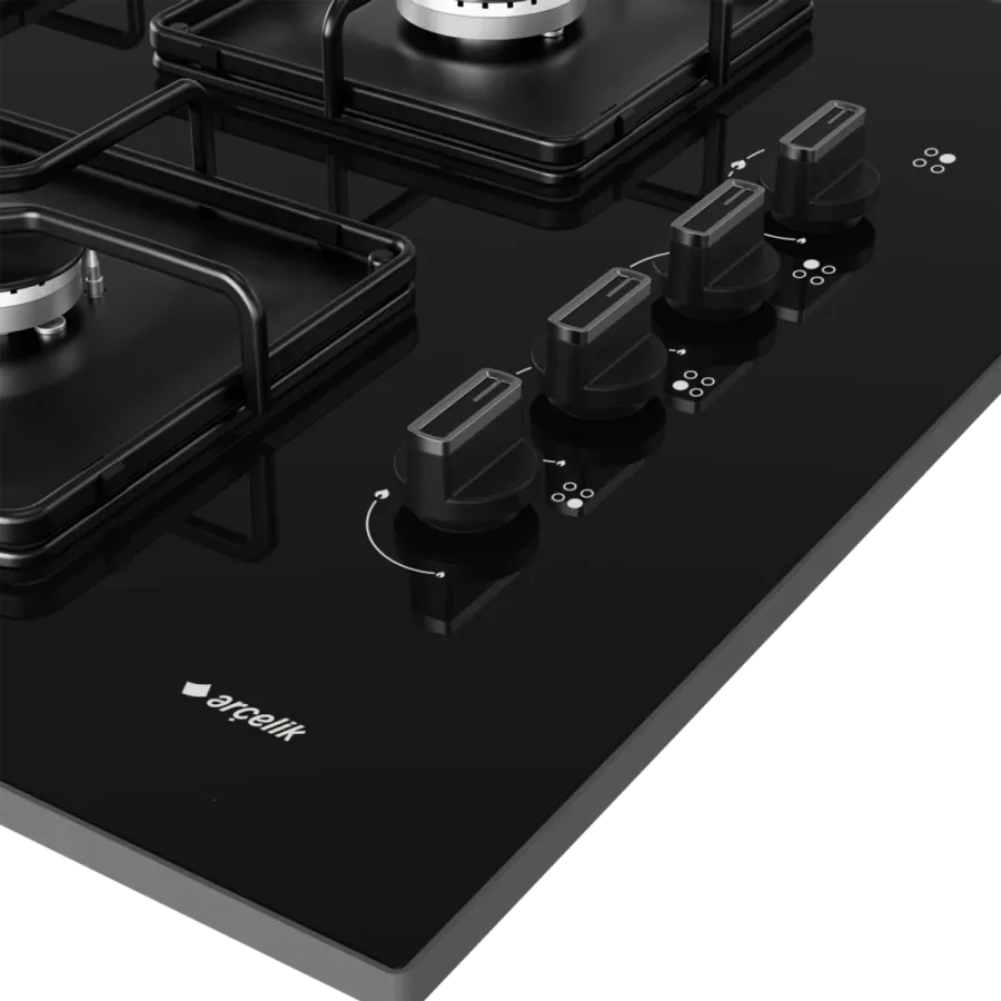 OCD K 651 ES Gazlı Cam Tablalı Ocak