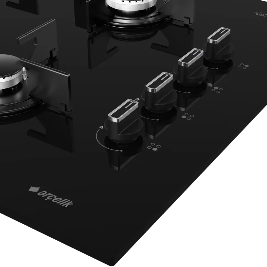 OCD T 651 ES Fibona Serisi Gazlı Cam Tablalı Ocak