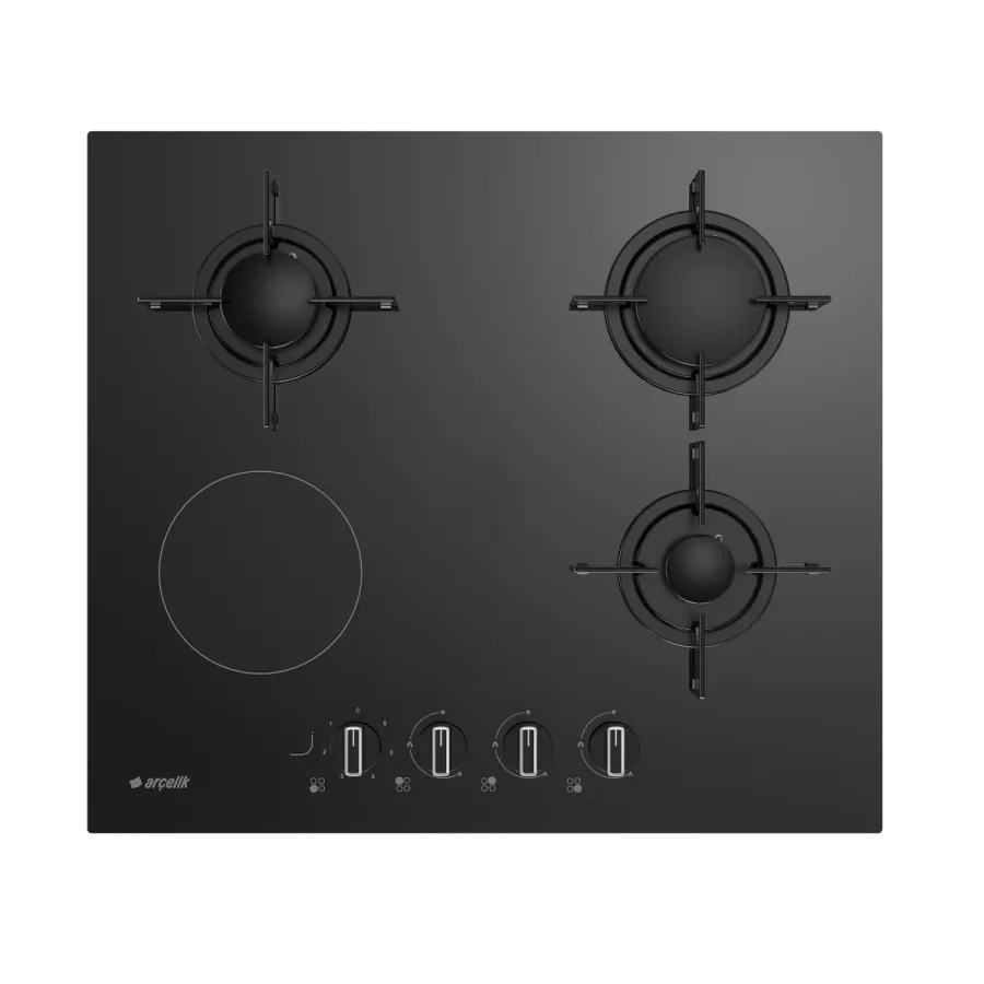 OXD T 602 ES Fibona Serisi Gazlı Cam Tablalı Ocak