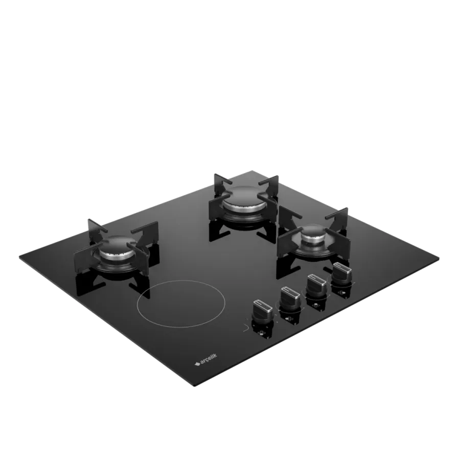 OXD T 602 ES Fibona Serisi Gazlı Cam Tablalı Ocak