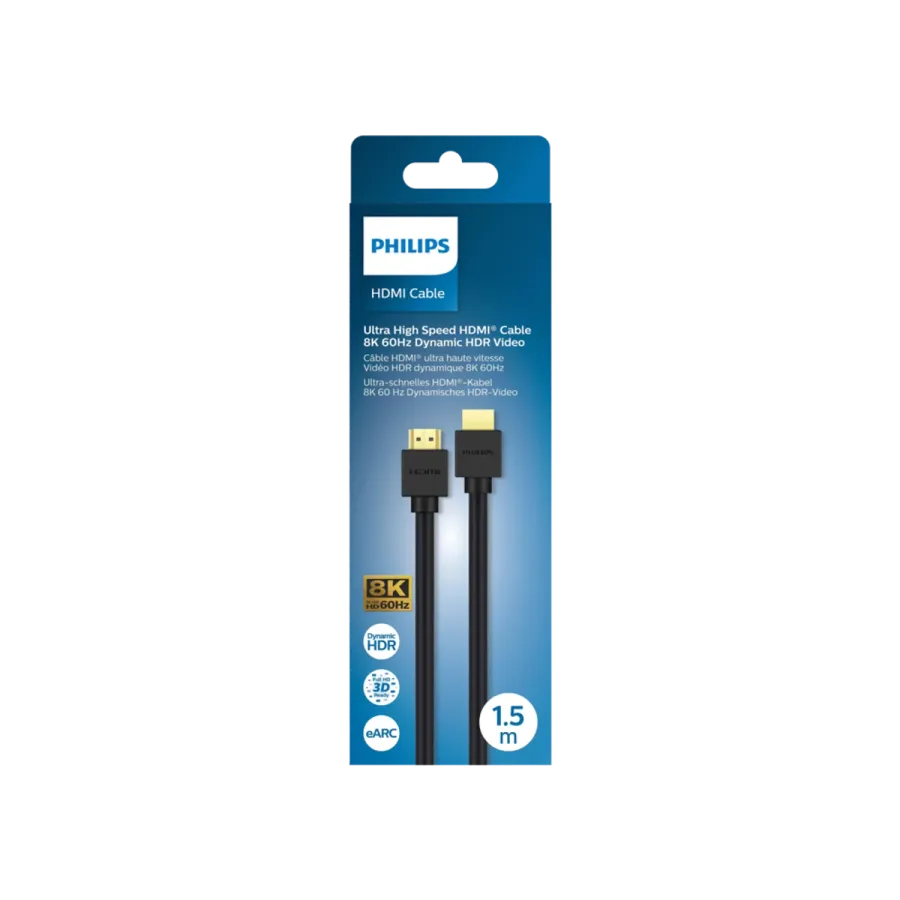 Philips HDMI 2.1 Kablo 1.5m Bilgisayar Çevre Birimleri