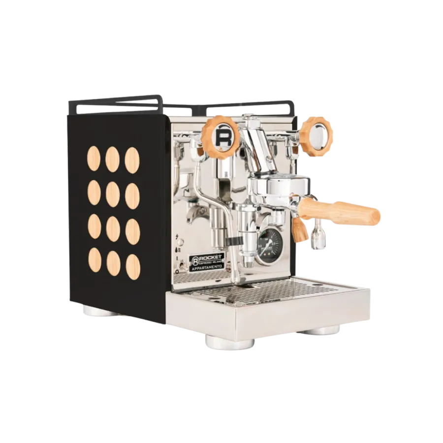 Rocket Appartamento 2.0 Black/Wood Espresso Makinesi