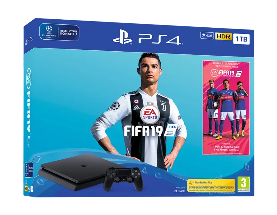 SONY Playstation 4 1 TB FIFA 19 Paketi Oyun Konsolu