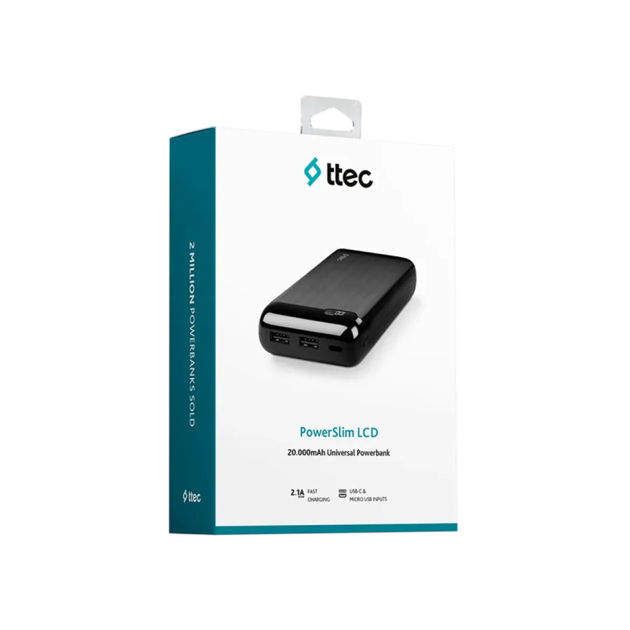 Ttec 2BB184S PowerSlim 20.000 Powerbank Powerbank