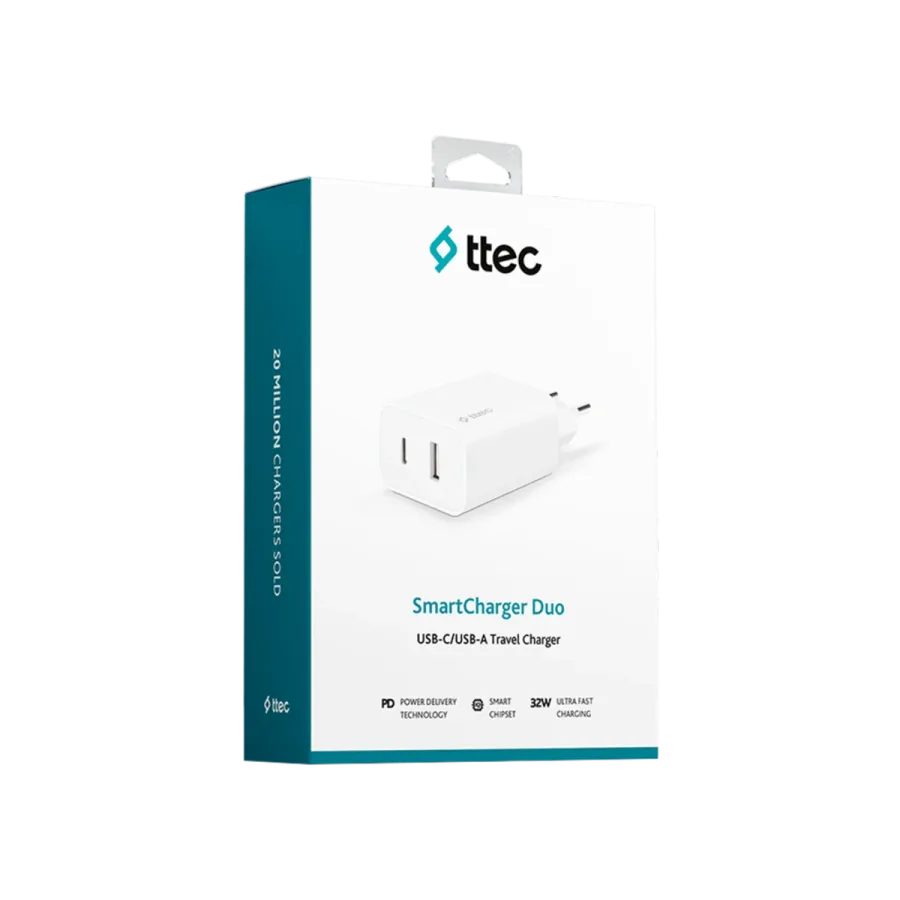Ttec 2SCS24B SmartCharger Duo PD 32W USB Cep Telefonu Aksesuar