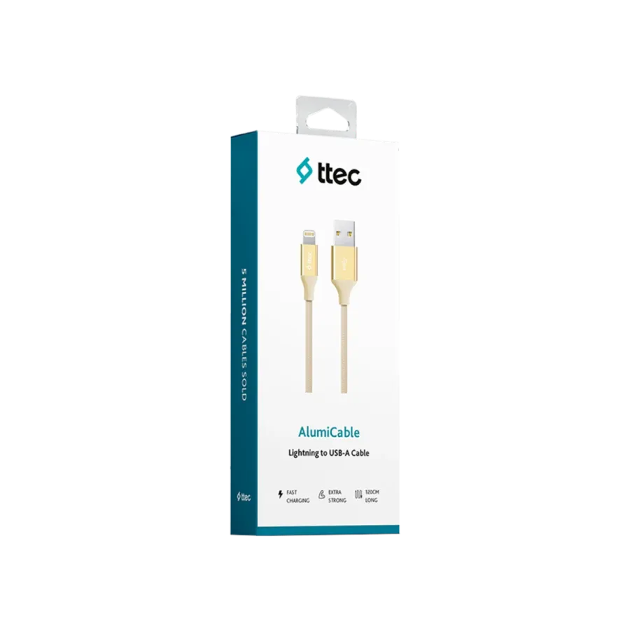 Ttec AlumiCable iPh. Şarj Kablosu Altın Şarj Kabloları