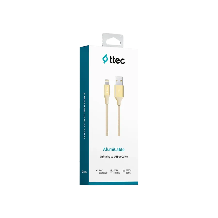 Ttec AlumiCable iPh. Şarj Kablosu Altın Şarj Kabloları